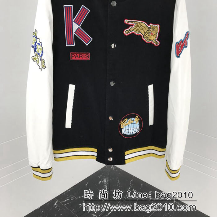 KENZO高田賢三 18ss秋冬新款 棒球款 燈芯絨外套 男女同款 ydi1591